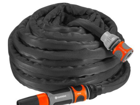 Gardena 18431-20 - Manguera de jardín Liano 15 m Tejido Negro, Naranja Online Sale