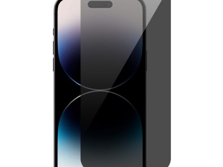 RURIHAI For iPhone 15 Pro Anti-spy Screen Protector Full Cover High Aluminium-silicon Glass Film Online now